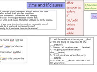 Time and If Clauses