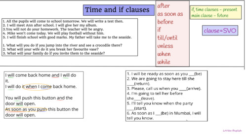 Time and If Clauses