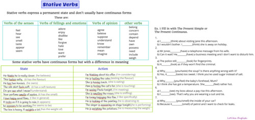 stative verbs